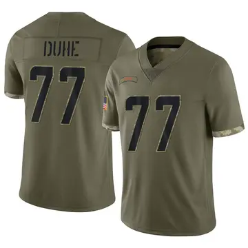 Nike Adam Joseph Duhe Men's Limited Miami Dolphins Olive 2022 Salute To Service Jersey