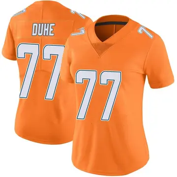 Nike Adam Joseph Duhe Women's Limited Miami Dolphins Orange Color Rush Jersey