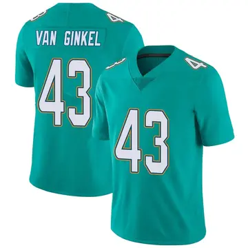 Nike Andrew Van Ginkel Youth Limited Miami Dolphins Aqua Team Color Vapor Untouchable Jersey