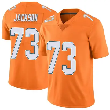 Nike Austin Jackson Men's Limited Miami Dolphins Orange Color Rush Jersey