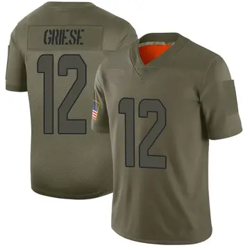 Nike Bob Griese Men's Limited Miami Dolphins Camo 2019 Salute to Service Jersey