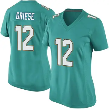 Nike Bob Griese Women's Game Miami Dolphins Aqua Team Color Jersey