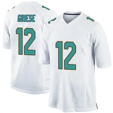 Nike Bob Griese Youth Game Miami Dolphins White Jersey