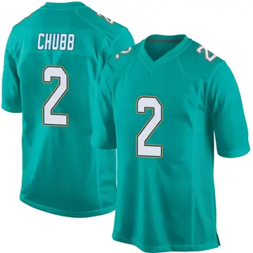 Nike Bradley Chubb Youth Game Miami Dolphins Aqua Team Color Jersey