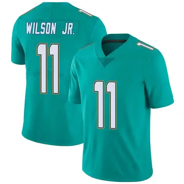 Nike Cedrick Wilson Jr. Men's Limited Miami Dolphins Aqua Team Color Vapor Untouchable Jersey