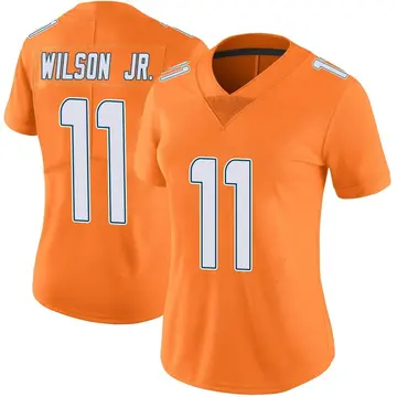 Nike Cedrick Wilson Jr. Women's Limited Miami Dolphins Orange Color Rush Jersey
