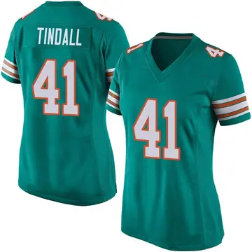 Nike Channing Tindall Women's Game Miami Dolphins Aqua Alternate Jersey