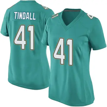 Nike Channing Tindall Women's Game Miami Dolphins Aqua Team Color Jersey