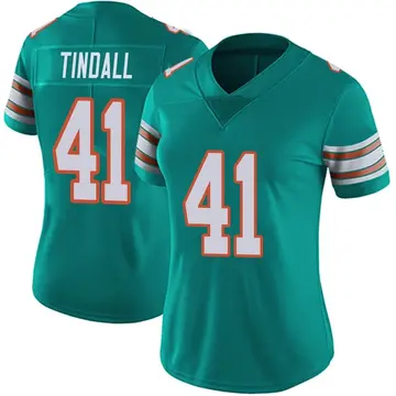 Nike Channing Tindall Women's Limited Miami Dolphins Aqua Alternate Vapor Untouchable Jersey