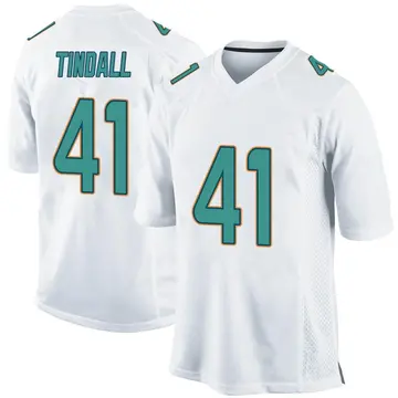 Nike Channing Tindall Youth Game Miami Dolphins White Jersey