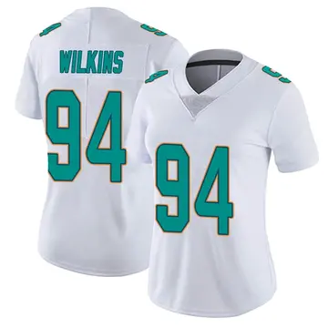 Nike Christian Wilkins Women's Miami Dolphins White limited Vapor Untouchable Jersey