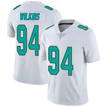 Nike Christian Wilkins Youth Miami Dolphins White limited Vapor Untouchable Jersey