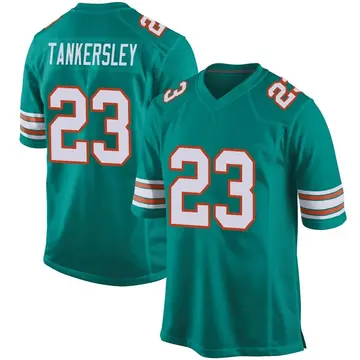 Nike Cordrea Tankersley Youth Game Miami Dolphins Aqua Alternate Jersey