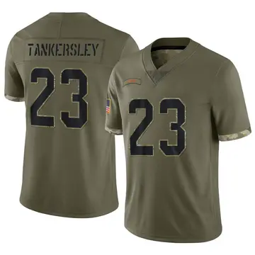 Nike Cordrea Tankersley Youth Limited Miami Dolphins Olive 2022 Salute To Service Jersey