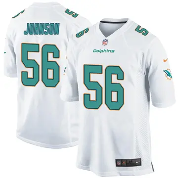 Nike Deandre Johnson Youth Game Miami Dolphins White Jersey