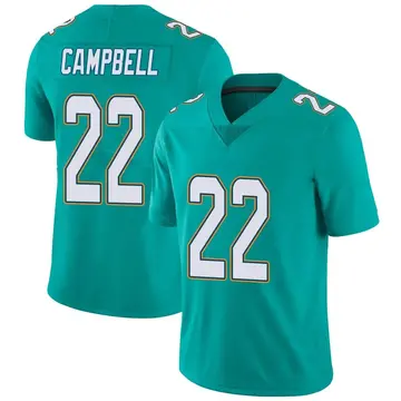Nike Elijah Campbell Men's Limited Miami Dolphins Aqua Team Color Vapor Untouchable Jersey