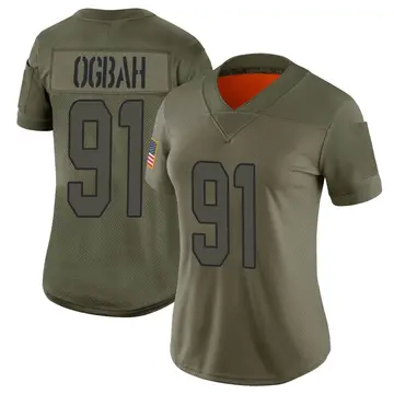 Nike Emmanuel Ogbah Women's Limited Miami Dolphins Camo 2019 Salute to Service Jersey