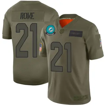 Nike Eric Rowe Youth Limited Miami Dolphins Camo 2019 Salute to Service Jersey