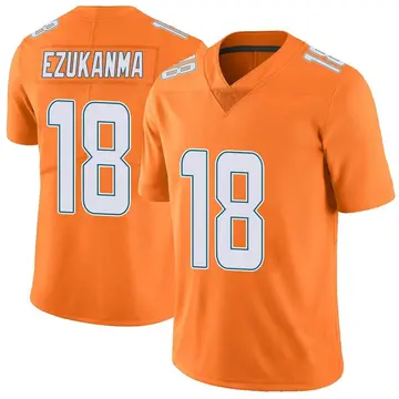 Nike Erik Ezukanma Men's Limited Miami Dolphins Orange Color Rush Jersey