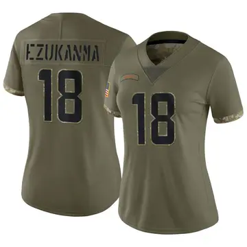 Nike Erik Ezukanma Women's Limited Miami Dolphins Olive 2022 Salute To Service Jersey