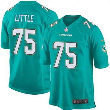 Nike Greg Little Youth Game Miami Dolphins Aqua Team Color Jersey