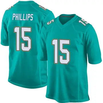 Nike Jaelan Phillips Youth Game Miami Dolphins Aqua Team Color Jersey