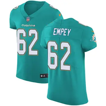 Nike James Empey Men's Elite Miami Dolphins Green Aqua Team Color Vapor Untouchable Jersey