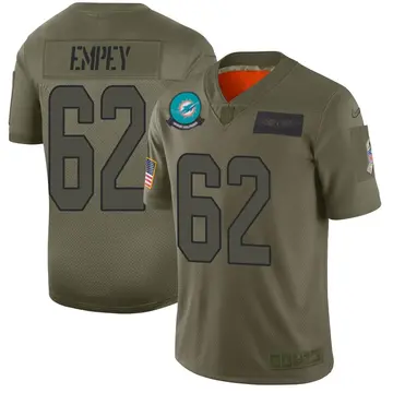 Nike James Empey Youth Limited Miami Dolphins Camo 2019 Salute to Service Jersey