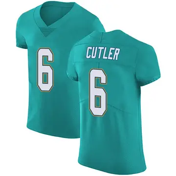 Nike Jay Cutler Men's Elite Miami Dolphins Green Aqua Team Color Vapor Untouchable Jersey