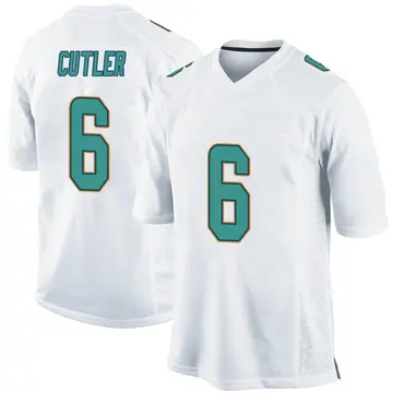 Nike Jay Cutler Youth Game Miami Dolphins White Jersey