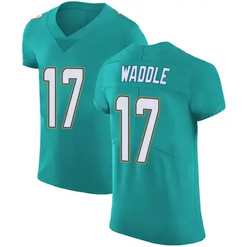Nike Jaylen Waddle Men's Elite Miami Dolphins Green Aqua Team Color Vapor Untouchable Jersey