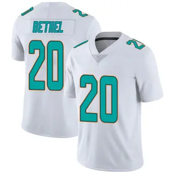 Nike Justin Bethel Youth Miami Dolphins White limited Vapor Untouchable Jersey
