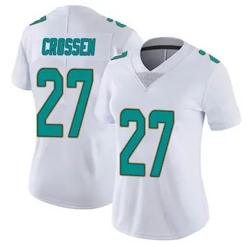 Nike Keion Crossen Women's Miami Dolphins White limited Vapor Untouchable Jersey