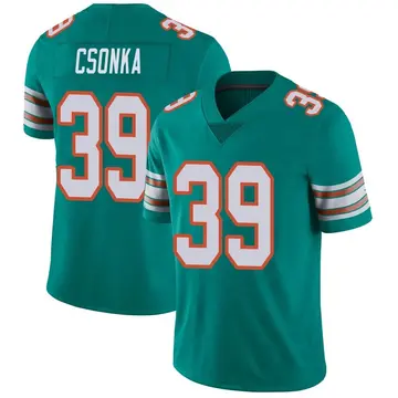 Nike Larry Csonka Men's Limited Miami Dolphins Aqua Alternate Vapor Untouchable Jersey