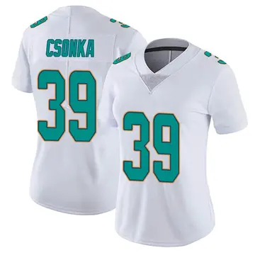 Nike Larry Csonka Women's Miami Dolphins White limited Vapor Untouchable Jersey
