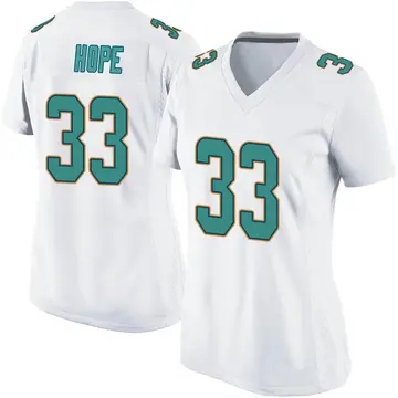 Nike Larry Hope Women's Game Miami Dolphins White Jersey
