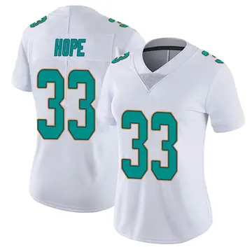 Nike Larry Hope Women's Miami Dolphins White limited Vapor Untouchable Jersey