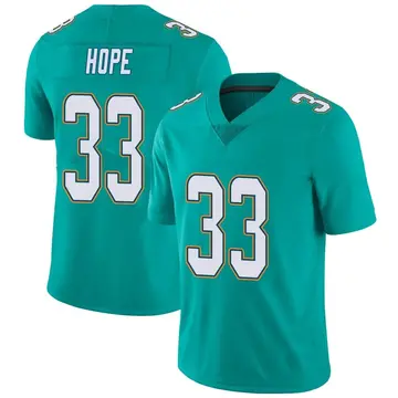 Nike Larry Hope Youth Limited Miami Dolphins Aqua Team Color Vapor Untouchable Jersey