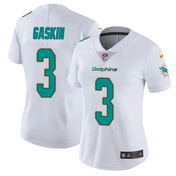 Nike Myles Gaskin Women's Miami Dolphins White limited Vapor Untouchable Jersey