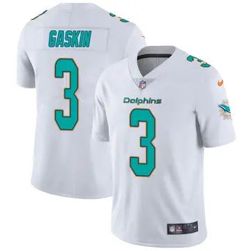 Nike Myles Gaskin Youth Miami Dolphins White limited Vapor Untouchable Jersey