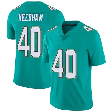 Nike Nik Needham Men's Limited Miami Dolphins Aqua Team Color Vapor Untouchable Jersey