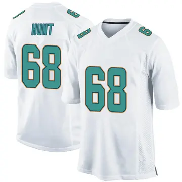 Nike Robert Hunt Youth Game Miami Dolphins White Jersey