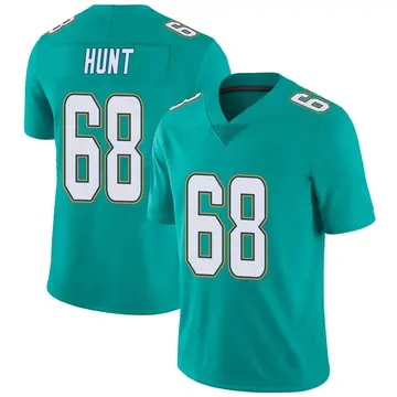 Nike Robert Hunt Youth Limited Miami Dolphins Aqua Team Color Vapor Untouchable Jersey