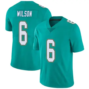 Nike Stone Wilson Men's Limited Miami Dolphins Aqua Team Color Vapor Untouchable Jersey