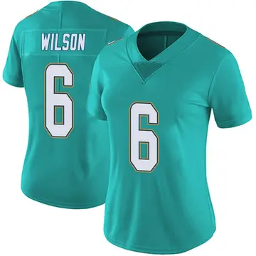 Nike Stone Wilson Women's Limited Miami Dolphins Aqua Team Color Vapor Untouchable Jersey