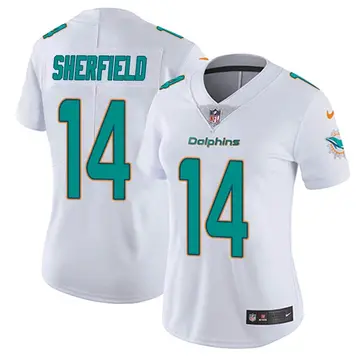 Nike Trent Sherfield Women's Miami Dolphins White limited Vapor Untouchable Jersey