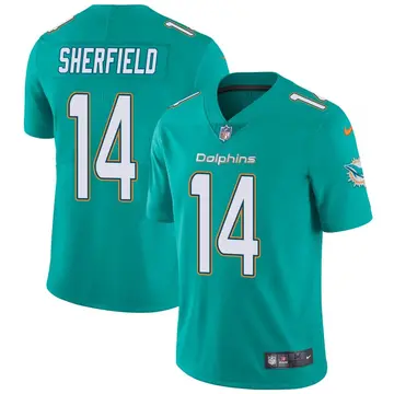 Nike Trent Sherfield Youth Limited Miami Dolphins Aqua Team Color Vapor Untouchable Jersey