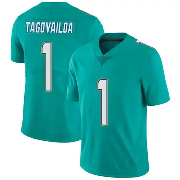 Nike Tua Tagovailoa Men's Limited Miami Dolphins Aqua Team Color Vapor Untouchable Jersey